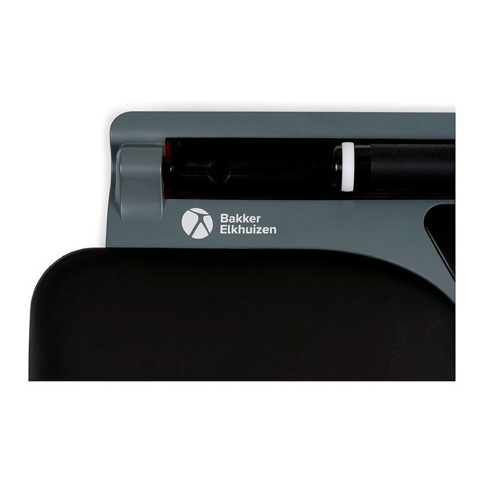 BakkerElkhuizen ErgoSlider+ Ratón Ergonómico Ambidiestro, 1600 DPI Laser, 5 Botones Programables, Color Negro/Gris/Amarillo, Cable 1.4 m, BNEESLDG