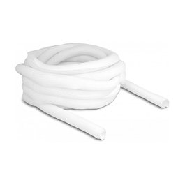 DeLOCK Funda trenzada de cierre automático 10 m x 25 mm blanco