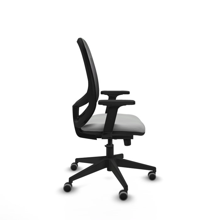 PIQUERAS Y CRESPO Silla de oficina Cilanco con mecanismo Sincro, Gris claro y Negro