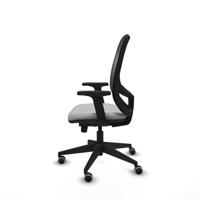 PIQUERAS Y CRESPO Silla de oficina Cilanco con mecanismo Sincro, Gris claro y Negro