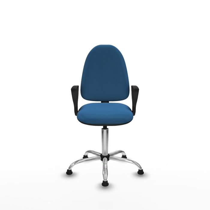 PIQUERAS Y CRESPO Silla de oficina Aýna Azul claro con brazos fijos