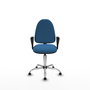 PIQUERAS Y CRESPO Silla de oficina Aýna Azul claro con brazos fijos