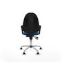 PIQUERAS Y CRESPO Silla de oficina Aýna Azul claro con brazos fijos