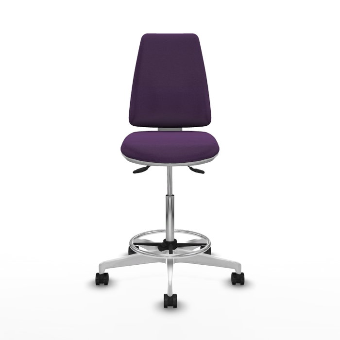 PIQUERAS Y CRESPO Taburete Elche blanco AS bali morado