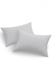 L'essentiel linge de maison Fundas de Almohada Gris 50x70cm 2 Piezas Algodón y Poliéster