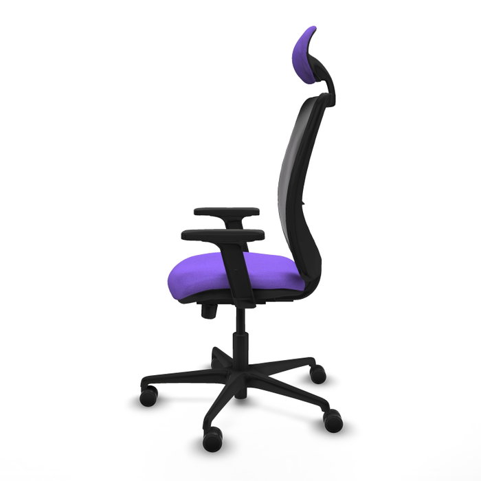 PIQUERAS Y CRESPO Silla de oficina Zulema Lila y Negro PIQUERAS Y CRESPO Silla de oficina Zulema Lila y Negro