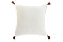 DKD Home Decor ch1c25 Cojín Urban Patchwork Poliéster Blanco Marrón 8x45x45 cm, 420gr con Cremallera (2 Unidades)