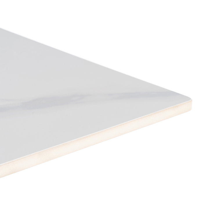 Mesa Blanco Piedra Sinterizada Contract 80 X 80 X 75 cm (Set de 2)