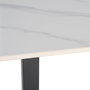 Mesa Blanco Piedra Sinterizada Contract 80 X 80 X 75 cm (Set de 2)