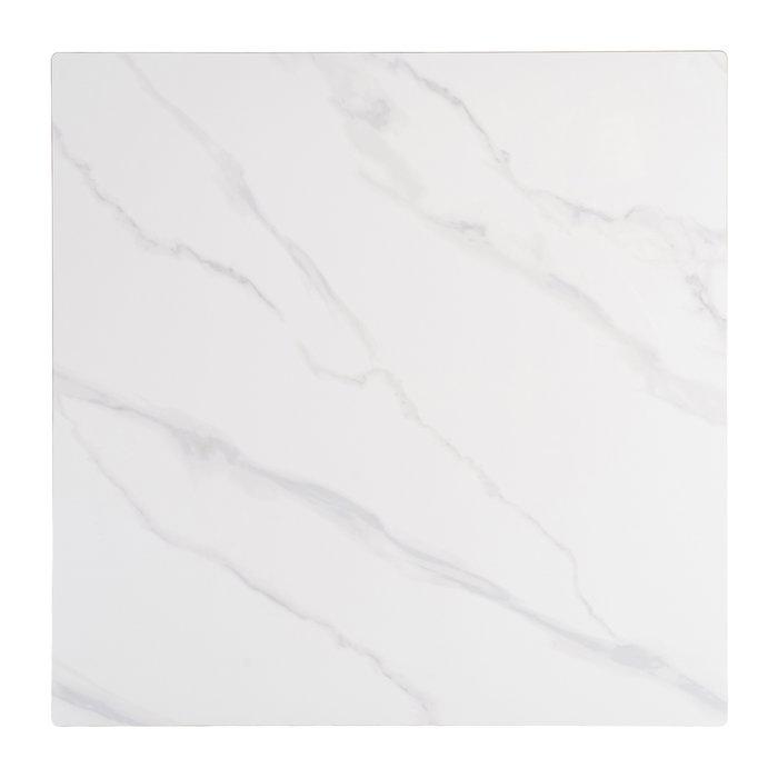 Mesa Blanco Piedra Sinterizada Contract 80 X 80 X 75 cm (Set de 2)