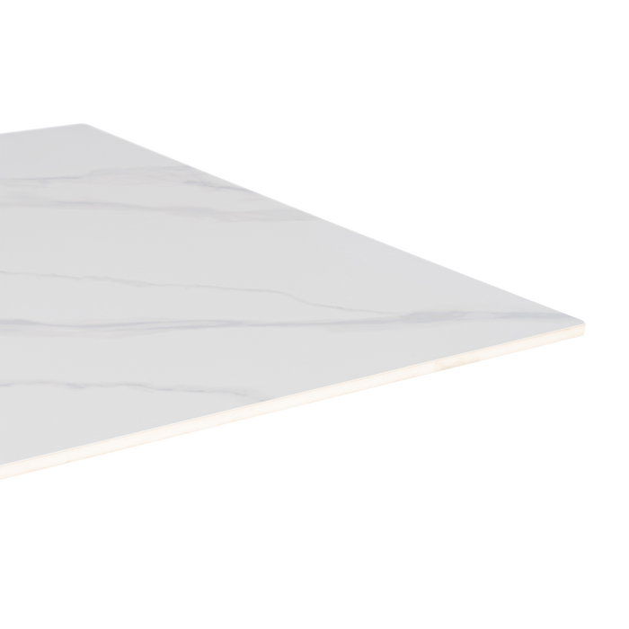 Mesa Blanco Piedra Sinterizada Contract 80 X 80 X 75 cm (Set de 2)