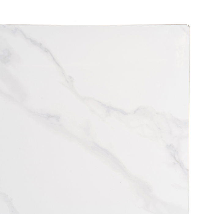 Mesa Blanco Piedra Sinterizada Contract 80 X 80 X 75 cm (Set de 2)
