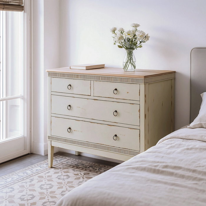 Ixia Cómoda Natural-crema Madera 115 x 45 x 90 cm