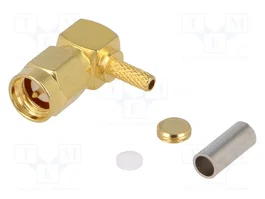 4CARMEDIA Conector de Antena Angular SMA-C para RG174