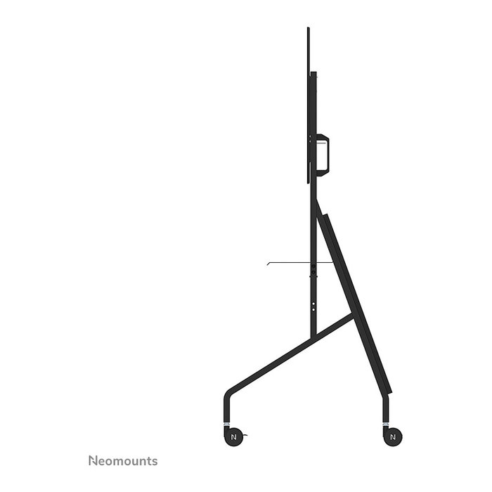 Neomounts FL50-525BL1 Carro TV Móvil con Ruedas para Pantallas de 55 a 86 Pulgadas, Soporte de Suelo, Negro