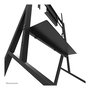 Neomounts FL50-525BL1 Carro TV Móvil con Ruedas para Pantallas de 55 a 86 Pulgadas, Soporte de Suelo, Negro