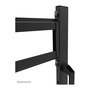 Neomounts FL50-525BL1 Carro TV Móvil con Ruedas para Pantallas de 55 a 86 Pulgadas, Soporte de Suelo, Negro