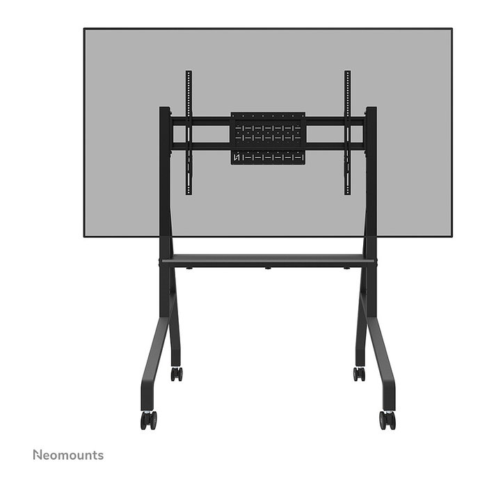 Neomounts FL50-525BL1 Carro TV Móvil con Ruedas para Pantallas de 55 a 86 Pulgadas, Soporte de Suelo, Negro