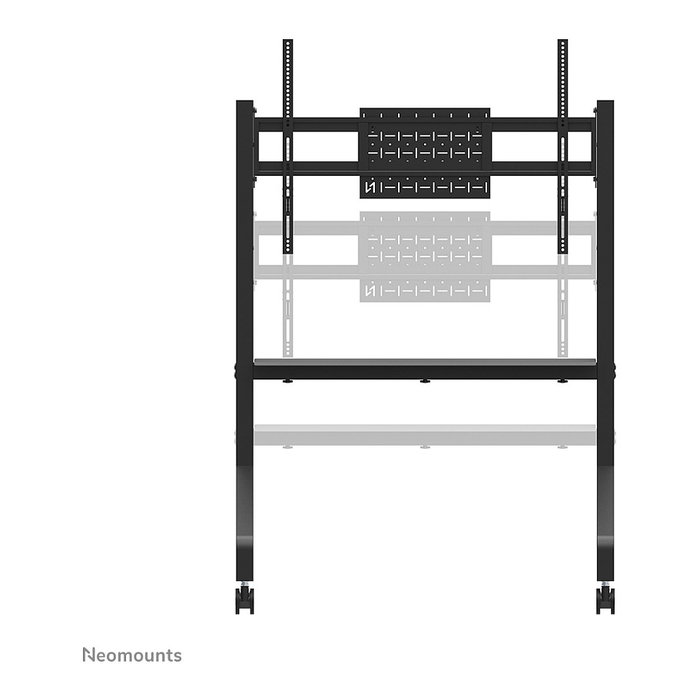 Neomounts FL50-525BL1 Carro TV Móvil con Ruedas para Pantallas de 55 a 86 Pulgadas, Soporte de Suelo, Negro
