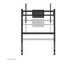 Neomounts FL50-525BL1 Carro TV Móvil con Ruedas para Pantallas de 55 a 86 Pulgadas, Soporte de Suelo, Negro