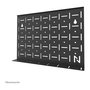 Neomounts FL50-525BL1 Carro TV Móvil con Ruedas para Pantallas de 55 a 86 Pulgadas, Soporte de Suelo, Negro
