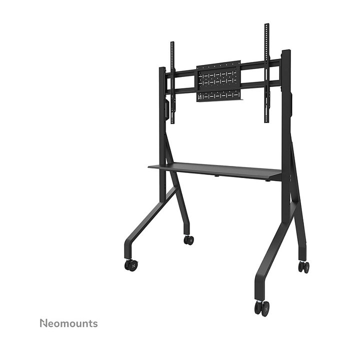 Neomounts FL50-525BL1 Carro TV Móvil con Ruedas para Pantallas de 55 a 86 Pulgadas, Soporte de Suelo, Negro