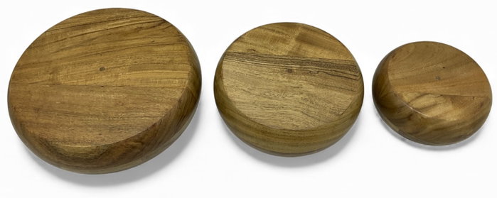 DKD Home Decor Set de 3 Centro de Mesa Mango Marrón 25x25x7 cm Skus: BD-227357 DKD Home Decor Set de 3 Centro de Mesa Mango Marrón 25x25x7 cm Skus: BD-227357