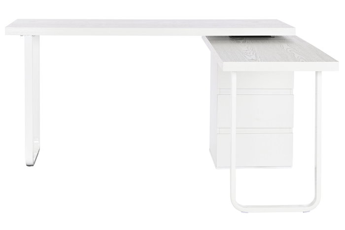 DKD Home Decor Escritorio Moderno Blanco Natural MDF Metal 120 x 75 x 150 cm DKD Home Decor Escritorio Moderno Blanco Natural MDF Metal 120 x 75 x 150 cm