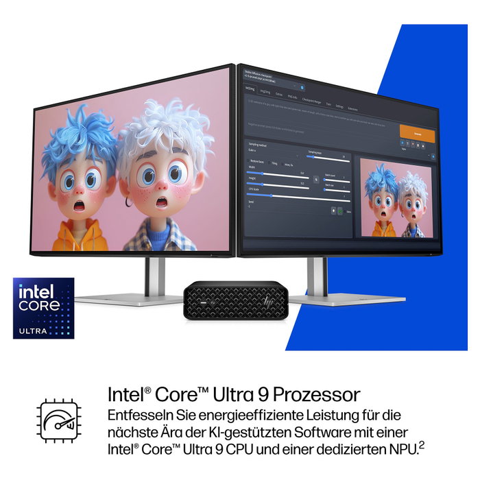 HP Z2 Mini G1i CU9 con 285K, 64GB RAM, 1TB SSD y RTX PRO 2000