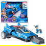 Spin Master PAW Patrol: La Superpelícula - Coche Transformable Deluxe con Figura de Chase - Vehículo Superhéroe con Luces y Sonidos - Ref. 6067497