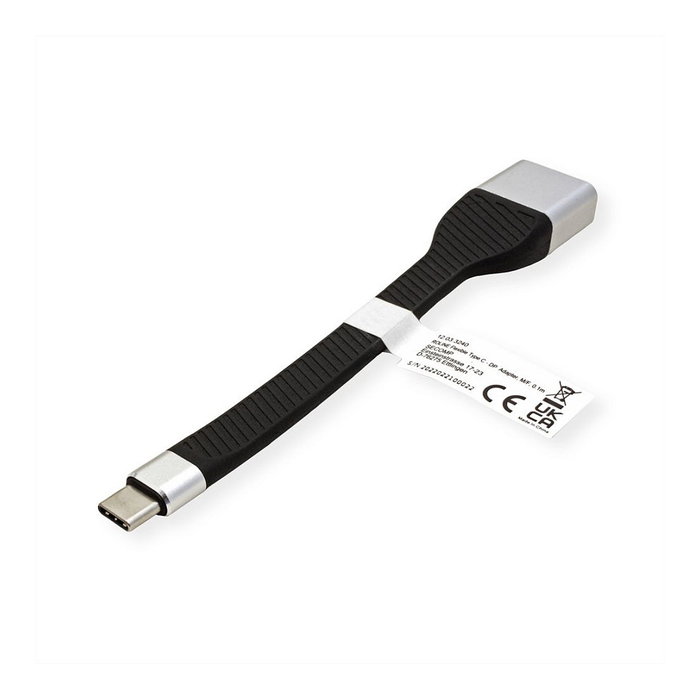 ROLINE Adaptador de Display USB-C a DisplayPort (Hembra) 12033240, 0.13 m, 4K UHD 3840x2160 a 60Hz, Negro ROLINE Adaptador de Display USB-C a DisplayPort (Hembra) 12033240, 0.13 m, 4K UHD 3840x2160 a 60Hz, Negro