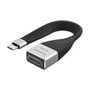 ROLINE Adaptador de Display USB-C a DisplayPort (Hembra) 12033240, 0.13 m, 4K UHD 3840x2160 a 60Hz, Negro