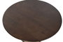 DKD Home Decor Sixties Mesa Centro Mango y Fibra Marron Oscuro Natural 85x85x47 cm