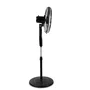 Orbegozo SF 0149 Ventilador de Pie Negro, 40 cm (5 Aspas), 3 Velocidades, Oscilante, Cabezal Inclinable, Altura Regulable hasta 128 cm, 60 W