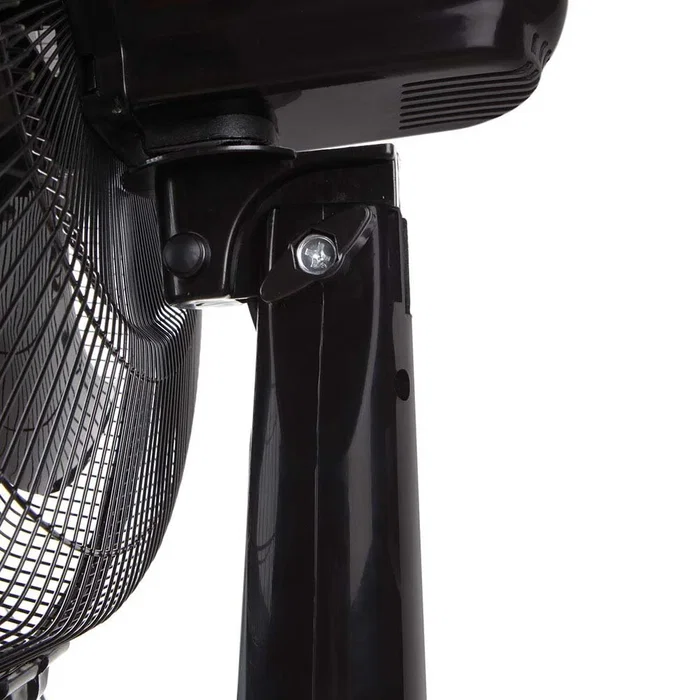 Orbegozo SF 0149 Ventilador de Pie Negro, 40 cm (5 Aspas), 3 Velocidades, Oscilante, Cabezal Inclinable, Altura Regulable hasta 128 cm, 60 W