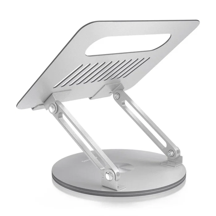 Aisens Soporte de Sobremesa XL Giratorio para Portátil y Tableta 10-17 pulgadas, Plata
