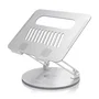 Aisens Soporte de Sobremesa XL Giratorio para Portátil y Tableta 10-17 pulgadas, Plata