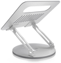 Aisens Soporte de Sobremesa XL Giratorio para Portátil y Tableta 10-17 pulgadas, Plata