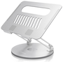 Aisens Soporte de Sobremesa XL Giratorio para Portátil y Tableta 10-17 pulgadas, Plata