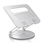 Aisens Soporte de Sobremesa XL Giratorio Ajustable para Portátil/Tablet 10-17 Pulgadas, Plata