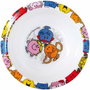 Fun House Vajilla Monsieur Madame con plato hondo, botella, taza y 2 peluches