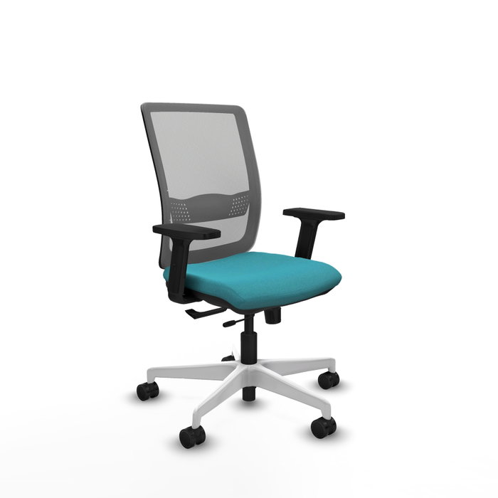 PIQUERAS Y CRESPO Silla de oficina Haches Turquesa y Gris PIQUERAS Y CRESPO Silla de oficina Haches Turquesa y Gris