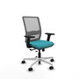 PIQUERAS Y CRESPO Silla de oficina Haches Turquesa y Gris