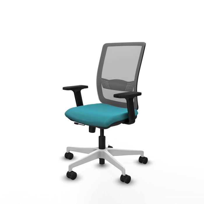 PIQUERAS Y CRESPO Silla de oficina Haches Turquesa y Gris PIQUERAS Y CRESPO Silla de oficina Haches Turquesa y Gris