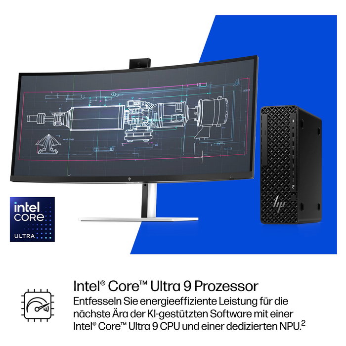 HP Workstation Z2 SFF G1i CU9-285K con Intel Core i9, 64GB RAM, 1TB SSD, NVIDIA RTX Pro 4000, Windows 11 Pro