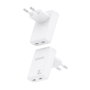 Aisens Cargador de Pared GaN 30W con 2xUSB-C Blanco