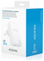 Aisens Cargador de Pared GaN 30W con 2xUSB-C Blanco