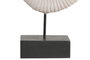 DKD Home Decor Decoración de Caracola en Cemento y Metal Blanco