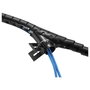 Equip Organizador de cables de escritorio pasacables 2,5m Negro