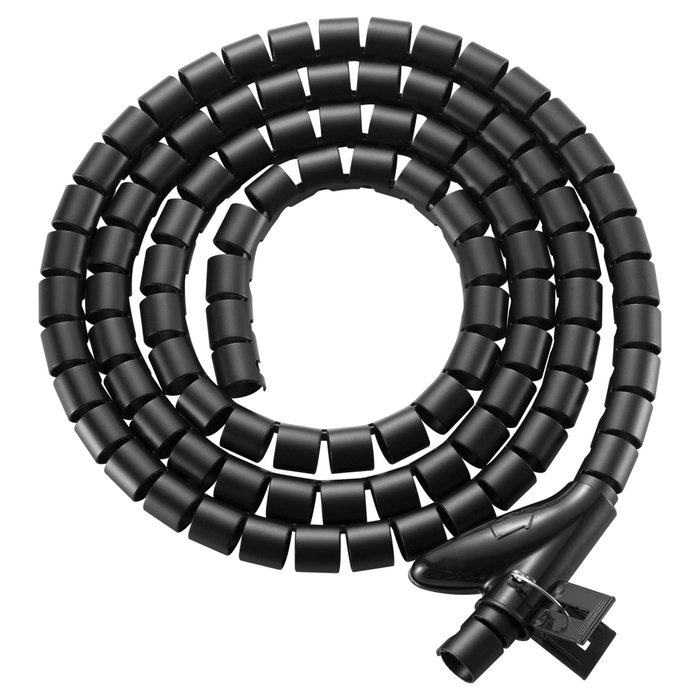 Equip Organizador de cables de escritorio pasacables 2,5m Negro